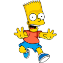 Bart Simpson 03 Scare Icon 128x128 png